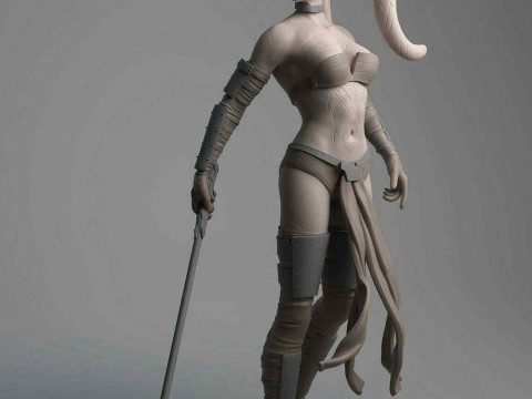 Darth Talon Figure Model Cetak 3D