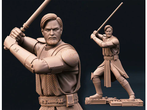 Obi-Wan Kenobi Ready to Print 3D Print Model