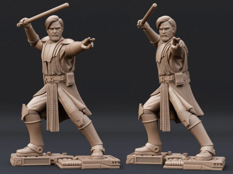 Obi-Wan Kenobi Ready to Print 3D Print Model