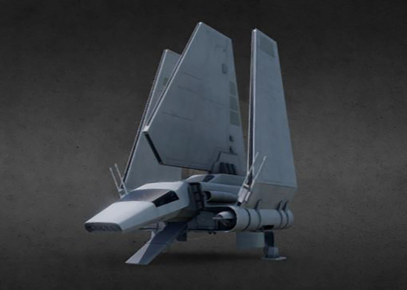 Imperial Lambda Shuttle 3D Print Model .c4d .max .obj .3ds .fbx .stl .blend 