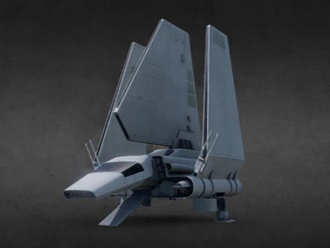 इंपीरियल लैम्ब्डा शटल 3D प्रिंट मॉडल