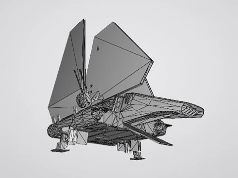 Imperial Lambda Shuttle 3D Print Model