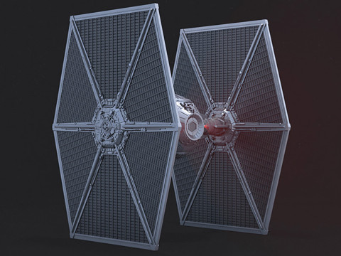 TIE Fighter - Star Wars Modèles 3D en vedette