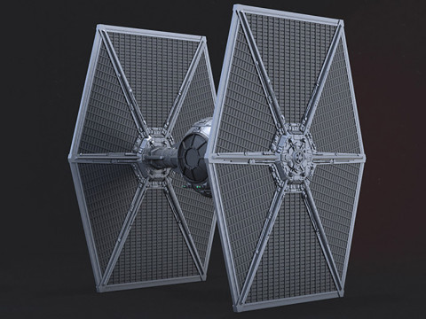 TIE Fighter - Star Wars Modèles 3D en vedette