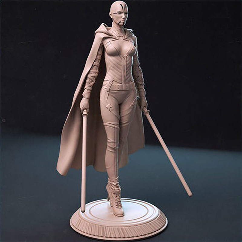 Asajj Ventress - Star Wars 3D प्रिंट मॉडल .c4d .max .obj .3ds .fbx .stl .blend