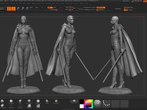Asajj Ventress - Star Wars 3D Print Model