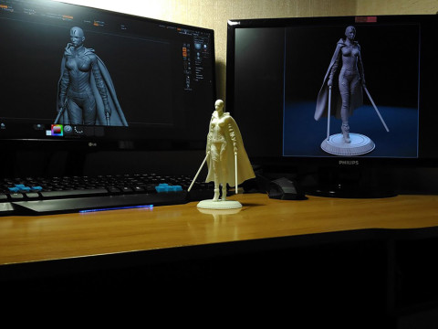 Asajj Ventress - Star Wars 3D प्रिंट मॉडल