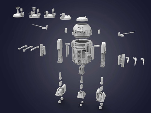 R2-D2 Droid - Star Wars 3D Принт Модель