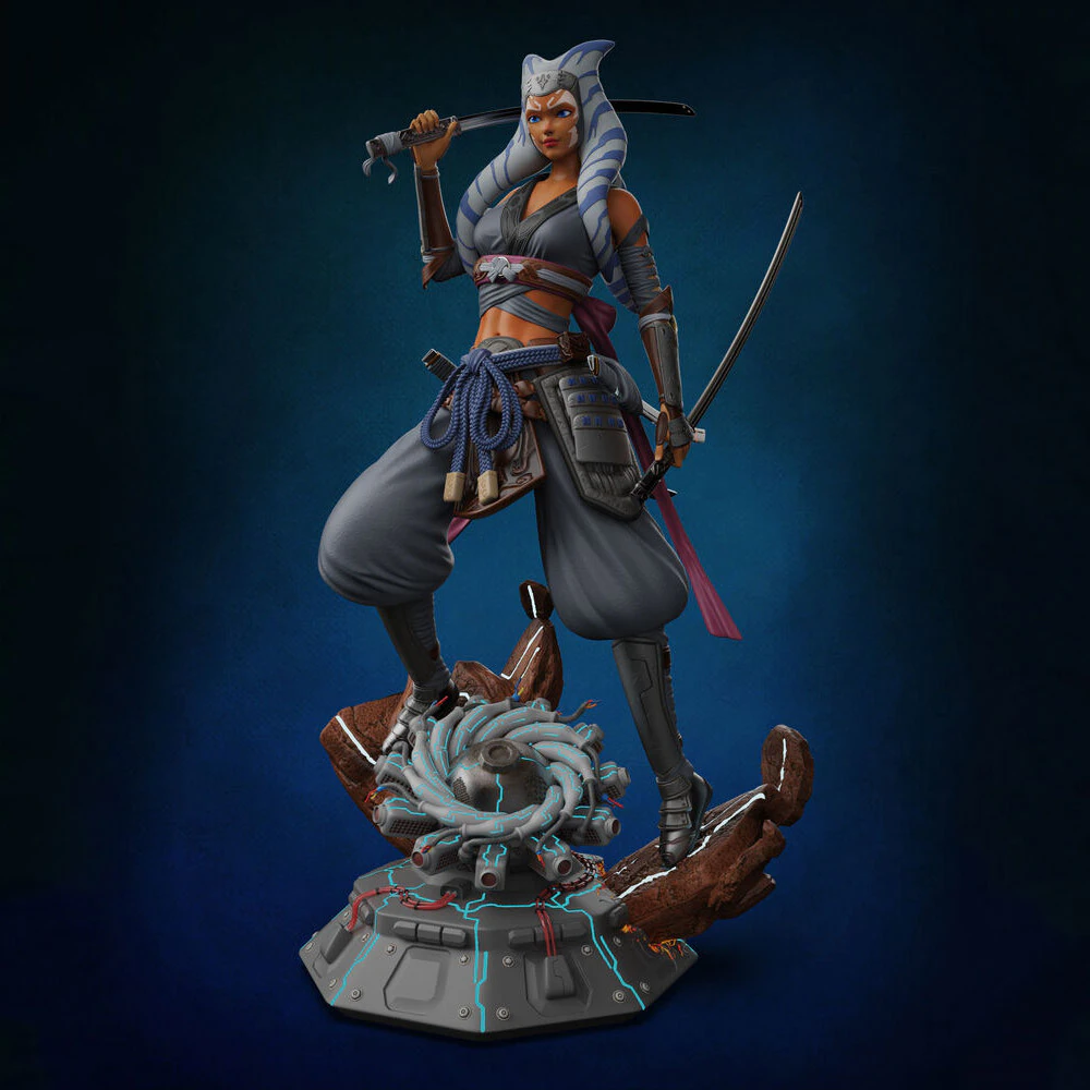 Ahsoka Tano Samurai Concept - Star Wars 3D Print Model .c4d .max .obj .3ds .fbx .stl .blend 
