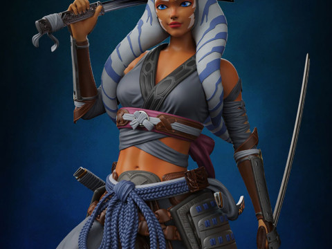 Ahsoka Tano Samurai Concept - Star Wars Modello di stampa 3D