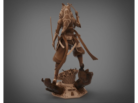 Ahsoka Tano Samurai Concept - Star Wars Modello di stampa 3D