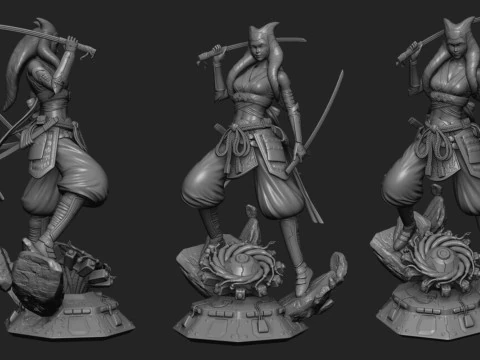 Ahsoka Tano Samurai Concept - Star Wars 3D Print Model