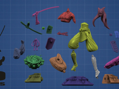 Ahsoka Tano Samurai Concept - Star Wars Modello di stampa 3D