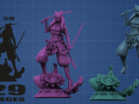 Ahsoka Tano Samurai Concept - Star Wars Modello di stampa 3D