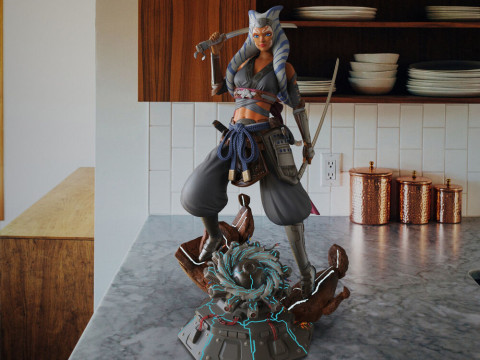 Ahsoka Tano Samurai Concept - Star Wars Modello di stampa 3D