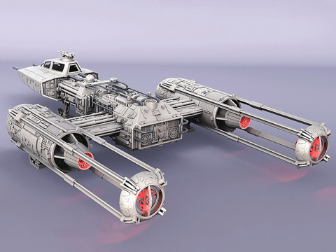 Y-wing Starfighter - Star Wars 3D 프린트 모델