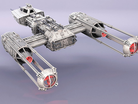 Y-wing Starfighter - Star Wars 3D 프린트 모델