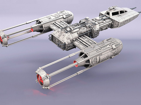Y-wing Starfighter - Star Wars 3D 프린트 모델