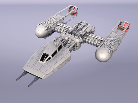 Y-wing Starfighter - Star Wars 3D 프린트 모델