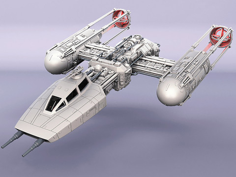 Y-wing Starfighter - Star Wars 3D 프린트 모델