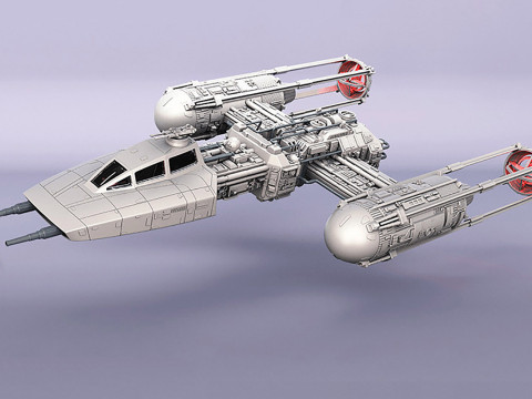 Y-wing Starfighter - Star Wars 3D 프린트 모델