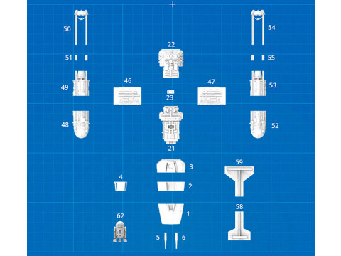 Y-wing Starfighter - Star Wars 3D 프린트 모델
