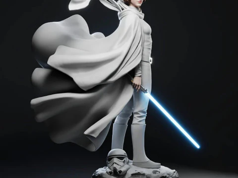 प्रिंसेस लीया - स्टार वार्स 3D प्रिंट मॉडल