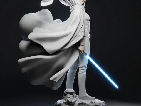 Princess Leia - Star Wars 3D 프린트 모델