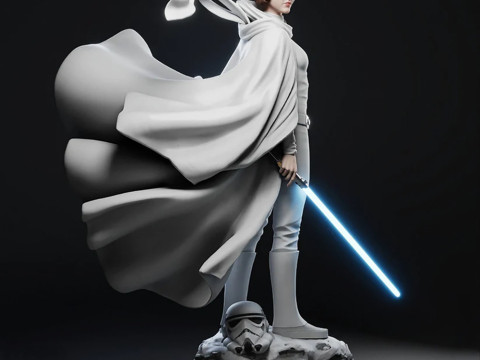 Princess Leia - Star Wars 3D 프린트 모델
