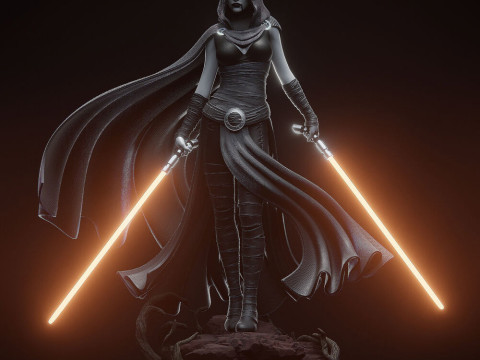 Asajj Ventress - Star Wars Modèles 3D en vedette