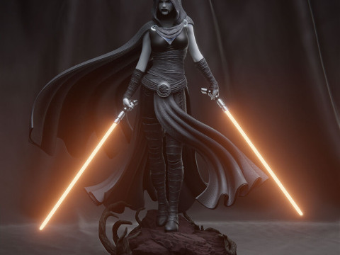 Asajj Ventress - Star Wars Modèles 3D en vedette