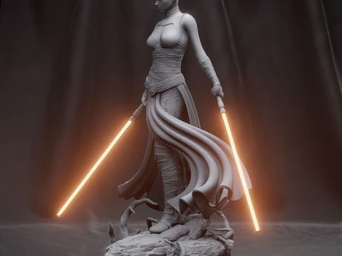 Asajj Ventress - Star Wars 3D Print Model