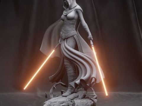 Asajj Ventress - Star Wars 3D Print Model
