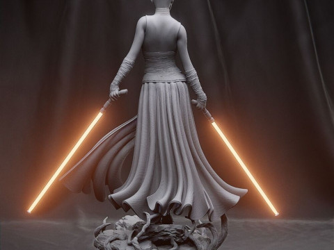 Asajj Ventress - Star Wars Modèles 3D en vedette