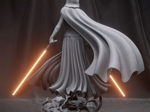 Asajj Ventress - Star Wars Modèles 3D en vedette