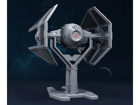 Intercepteur TIE - Star Wars Modèles 3D en vedette