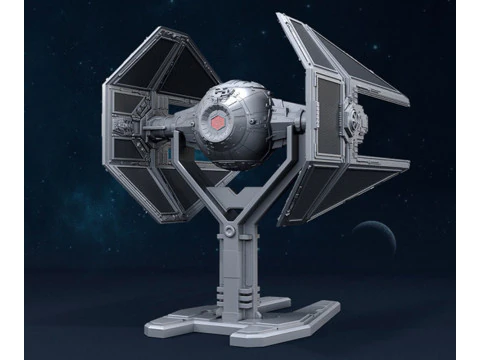 Intercepteur TIE - Star Wars Modèles 3D en vedette