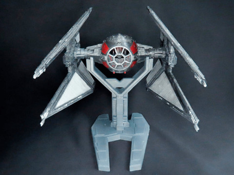TIE Interceptor - Star Wars Model Cetak 3D