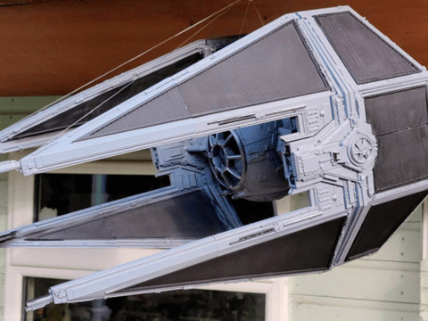 TIE Interceptor - Star Wars Model Cetak 3D