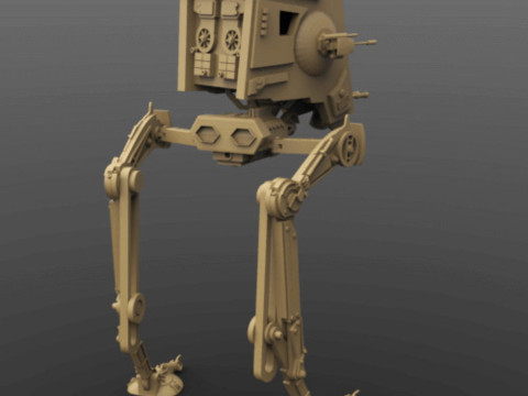 AT-ST Walker - Star Wars 3D Принт Модель