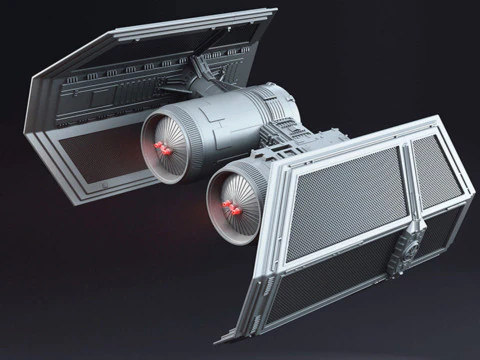 TIE Bomber - Star Wars 3D Print Model