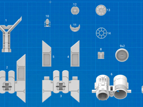 TIE Bomber - Star Wars Modelo de Impressão 3D