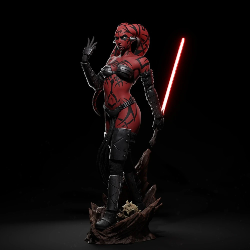 Darth Talon - Star Wars 3D Print Model .c4d .max .obj .3ds .fbx .stl .blend 