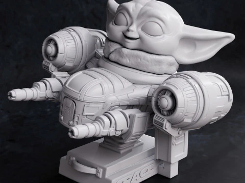 Chibi Grogu - Mandalorian 3D Print Model