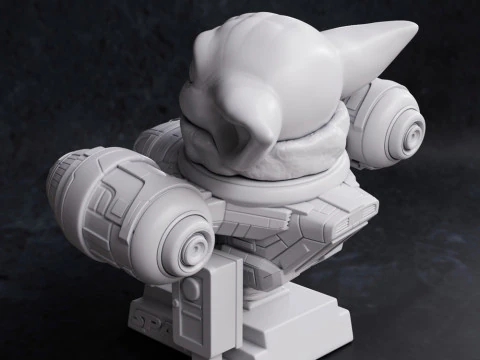 Chibi Grogu - Mandalorian 3D Print Model