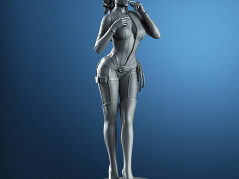 Catwoman-Figur 3D Druckmodell