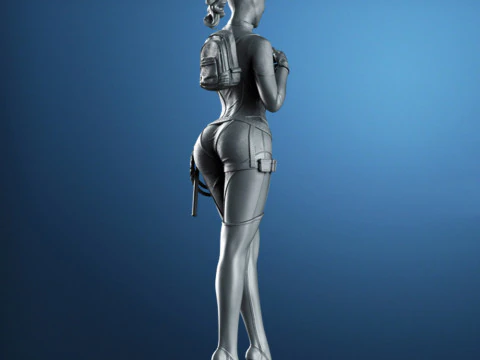 Catwoman Figure 3D Print Model