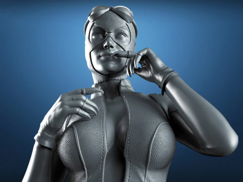 Catwoman Figure 3D Print Model