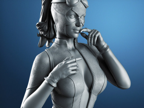 Catwoman Figure 3D Принт Модель