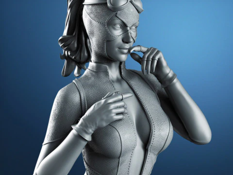 Catwoman Figure 3D Print Model